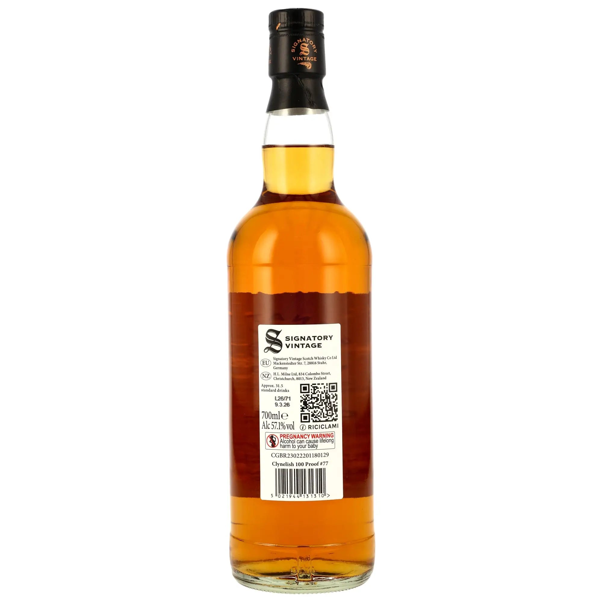 Clynelish 100 Proof Edition #77 10 Jahre 2016/2026 von Signatory Vintage
