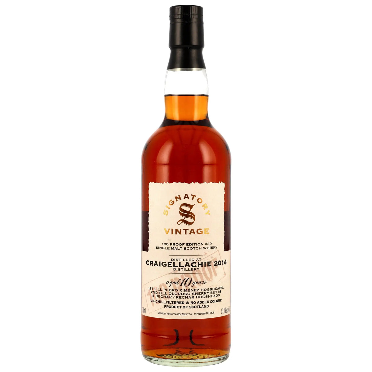 Craigellachie 100 Proof Edition #39 10 Jahre 2014/2025 Speyside Single Malt Scotch Whisky
