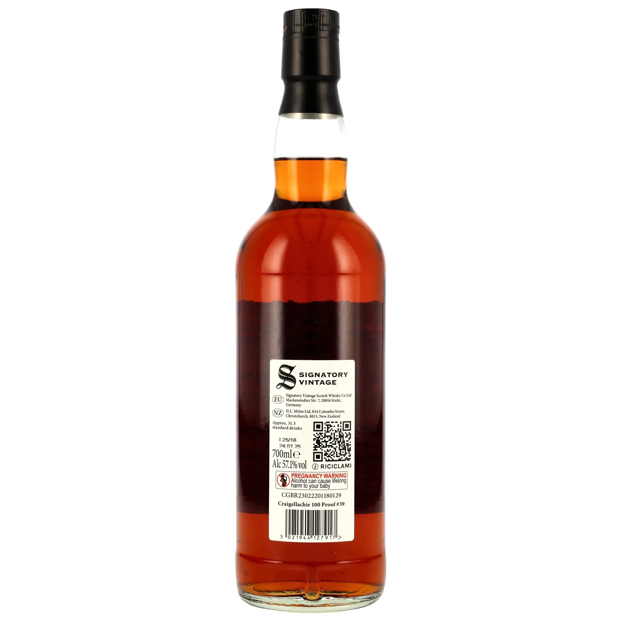 Craigellachie 100 Proof Edition #39 10 Jahre 2014/2025 Speyside Single Malt Scotch Whisky