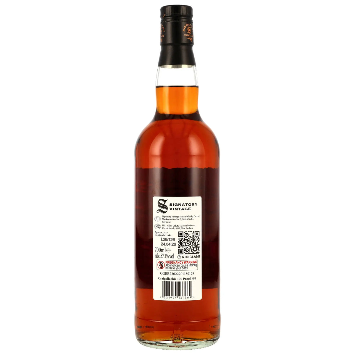 Craigellachie 100 Proof Edition #81 15 Jahre 2011/2026 Speyside Whisky von Signatory Vintage