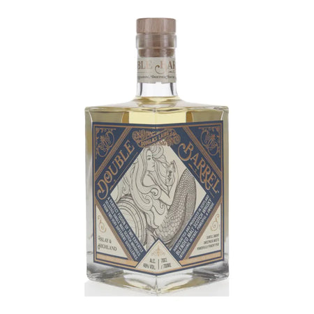 Vorderseite der Blended Malt Whiskyflasche Double Barrel Islay und Highland