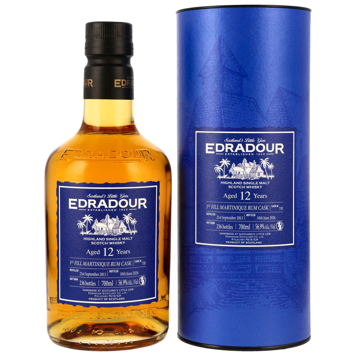 Edradour Martinique Rum Cask 12 Jahre 2013/2026 Highland Single Malt Whisky
