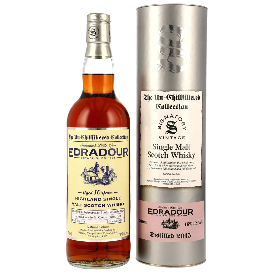 Edradour Un-Chillfiltered 10 Jahre 2015/2025 Single Malt Whisky