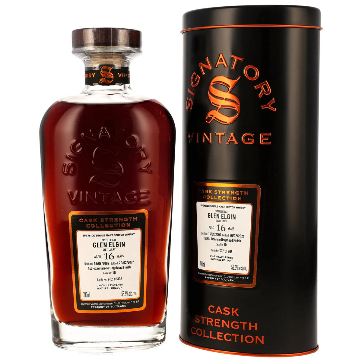 Glen Elgin Cask Strength 16 Jahre 2009/2026 Whisky vom unabhängigen Abüller Signatory Vintage