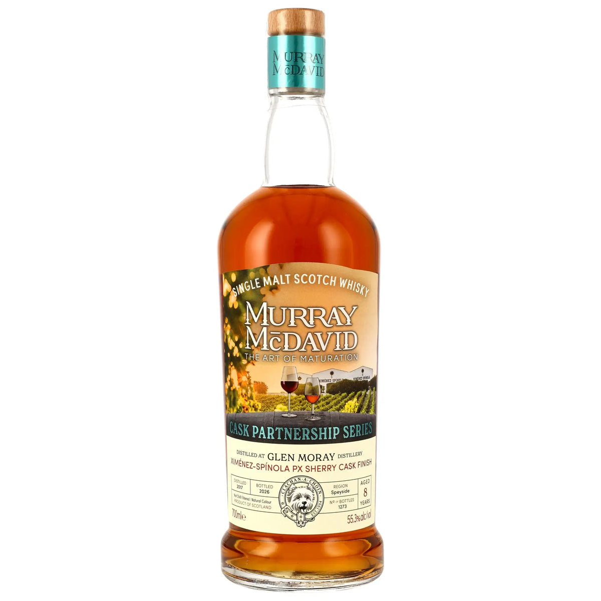 Glen Moray Cask Partnership Pedro Ximénez Sherry Barrique 8 Jahre 2017/2026 Scotch Whisky