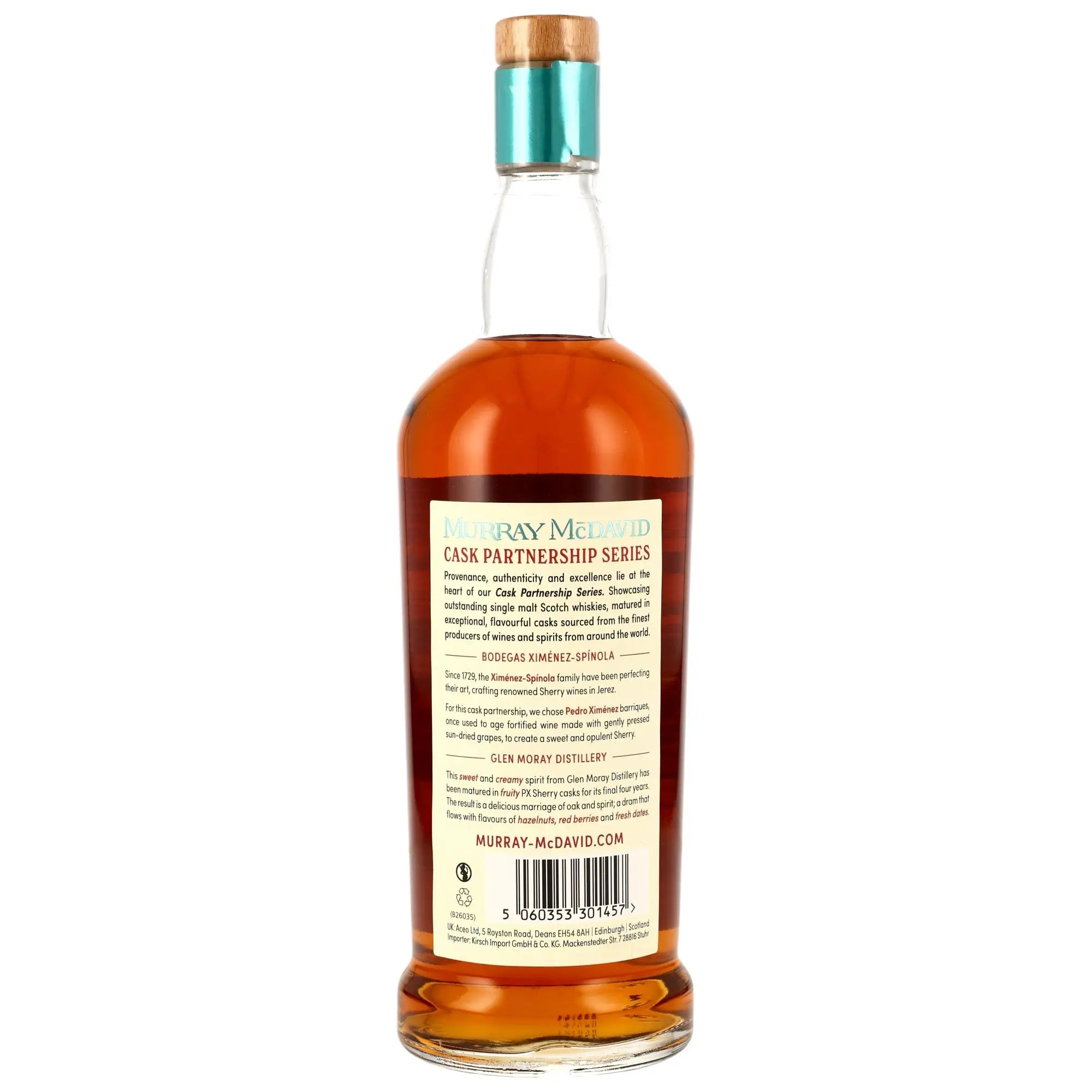 Glen Moray Cask Partnership Pedro Ximénez Sherry Barrique 8 Jahre 2017/2026 Scotch Whisky