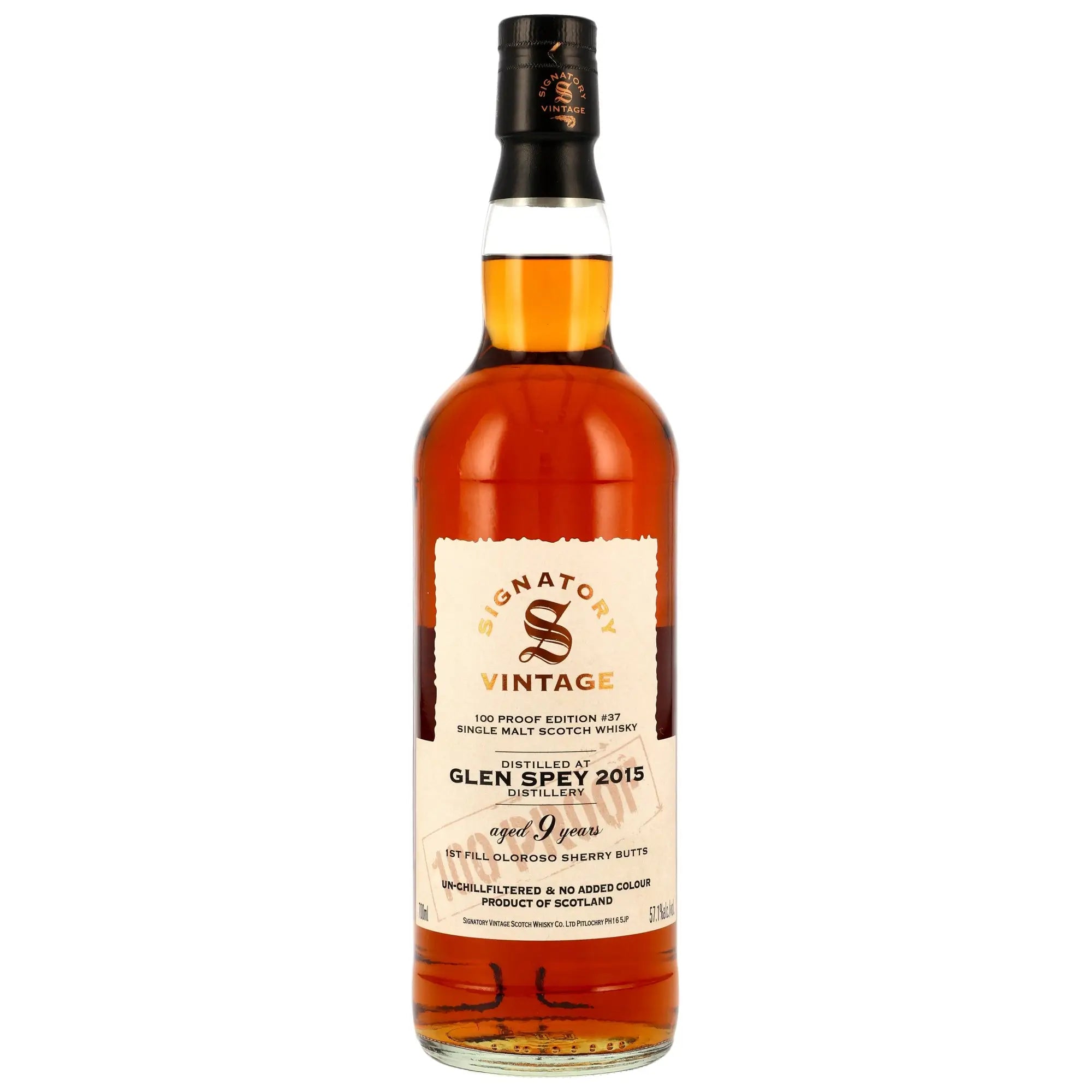 Glen Spey 100 Proof Edition #37 9 Jahre 2015/2025 Speyside Single Malt Scotch Whisky