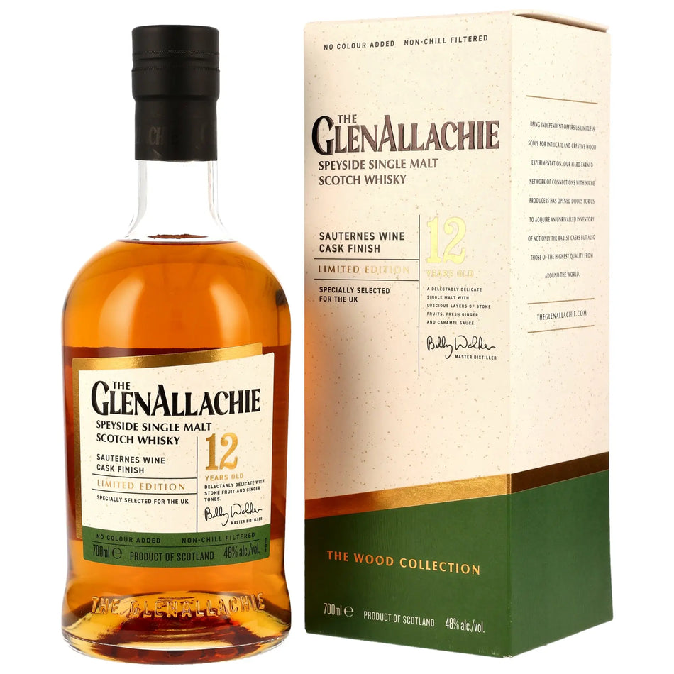 GlenAllachie Sauternes Wine Cask Finish 12 Jahre peyside Single Malt Scotch Whisky