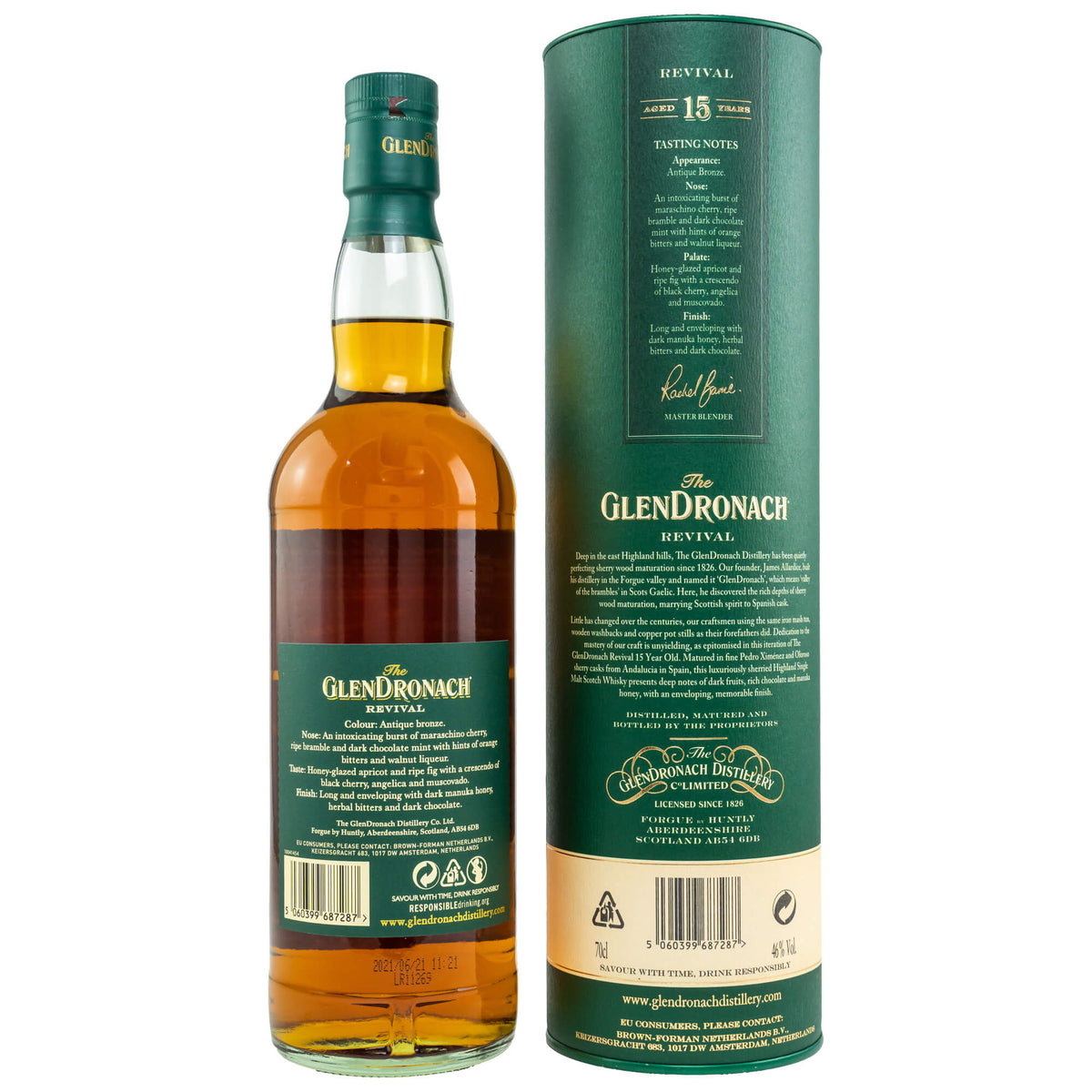 Glendronach Revival 15 Jahre Highland Single Malt Scotch Whisky