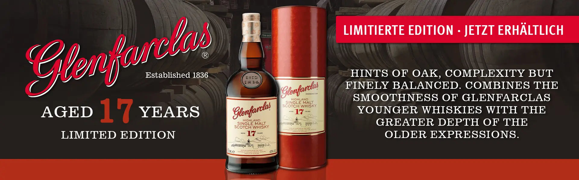 Glenfarclas 17 Jahre Banner