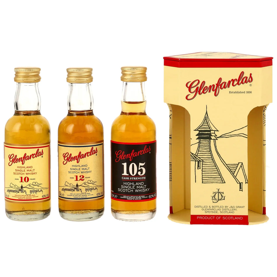 Glenfarclas Miniatursortiment 10/12/105 Single Malt Whisky