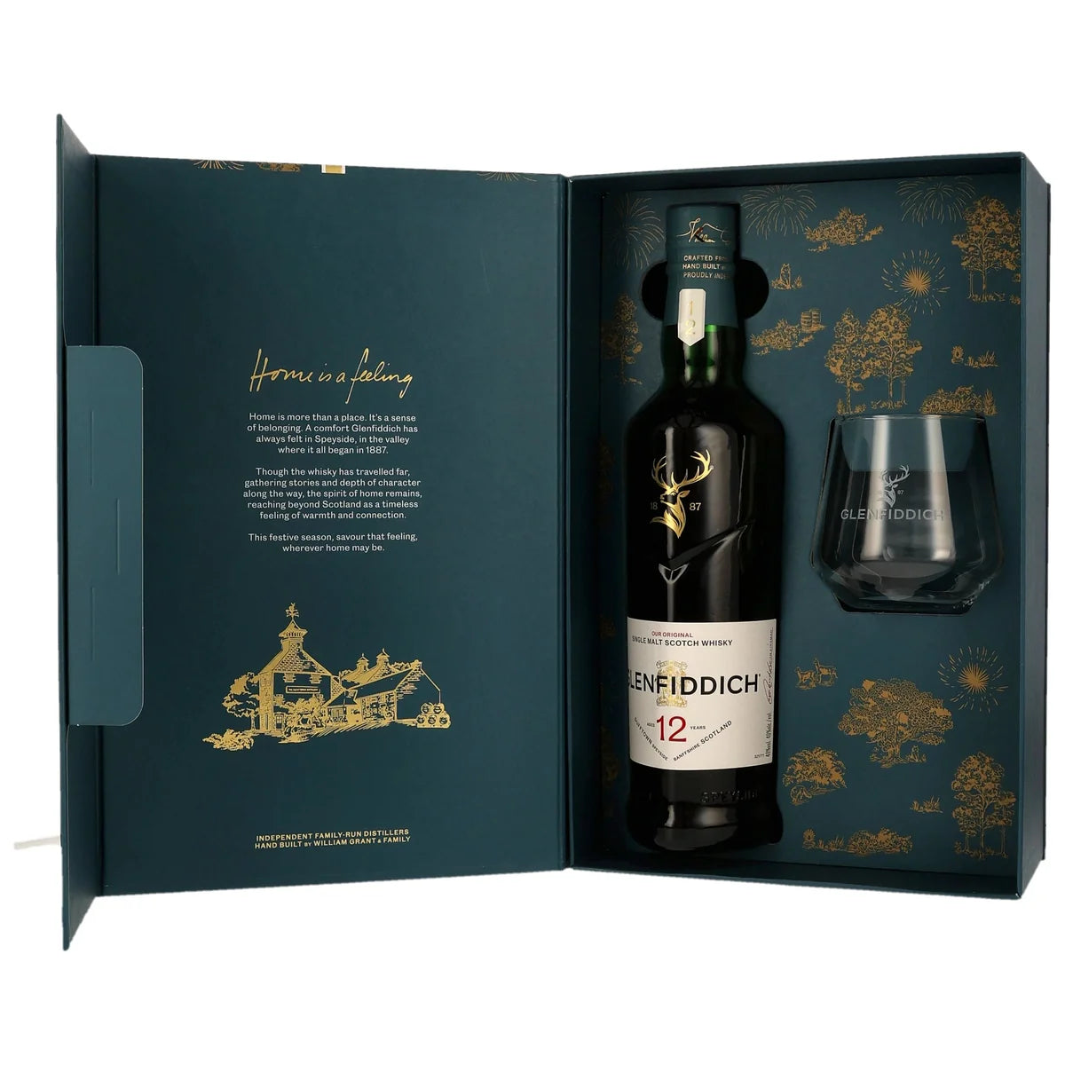 Glenfiddich 12 Jahre Limited Design Edition 2026 mit Tumbler Glas Single Malt Scotch Whisky