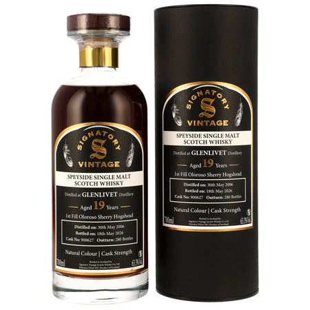 Glenlivet Cask Strength First Fill Oloroso Sherry 19 Jahre 2006/2026 Whisky von Signatory Vintage