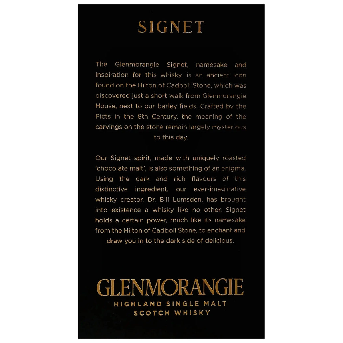 Glenmorangie Signet Highland Single Mal Scotch Whisky