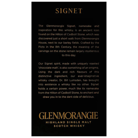Glenmorangie Signet Highland Single Mal Scotch Whisky