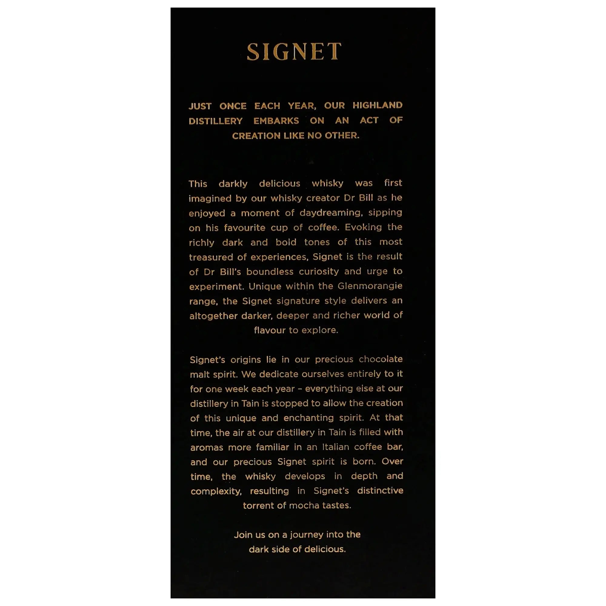 Glenmorangie Signet Highland Single Mal Scotch Whisky