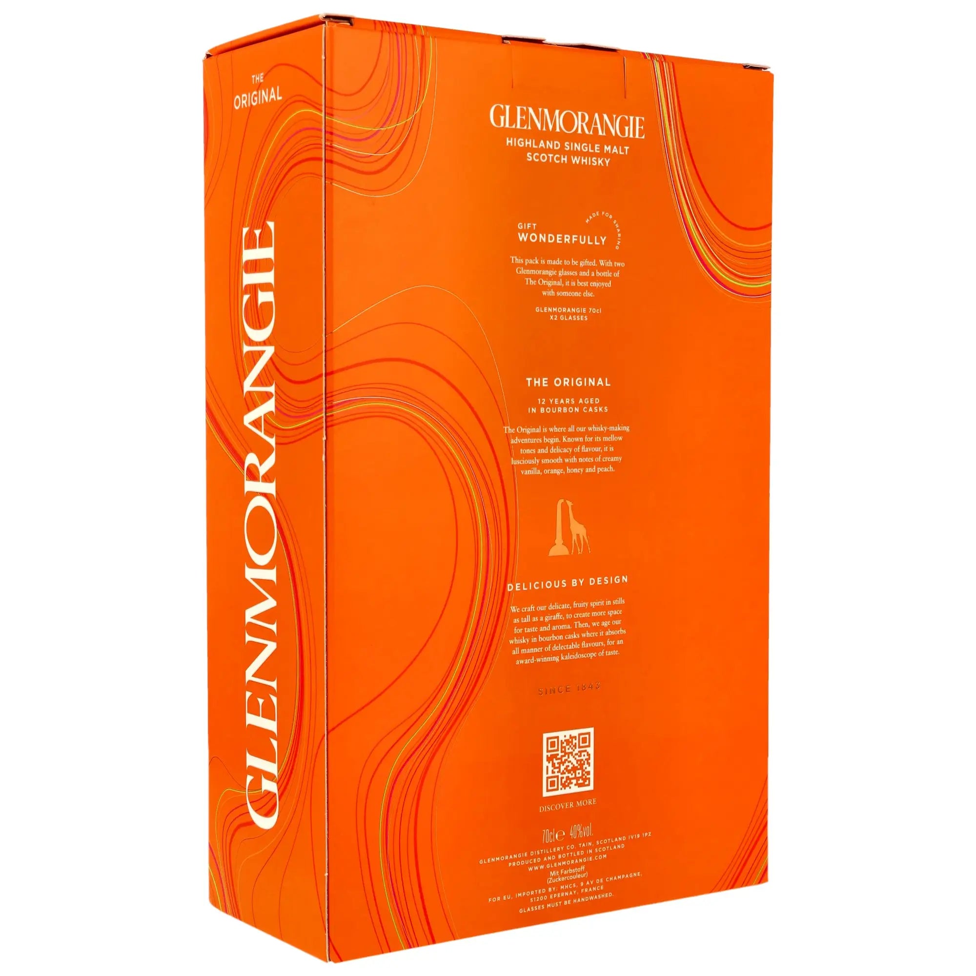 Glenmorangie The Original 12 Jahre mit 2 Glenmorangie Gläsern