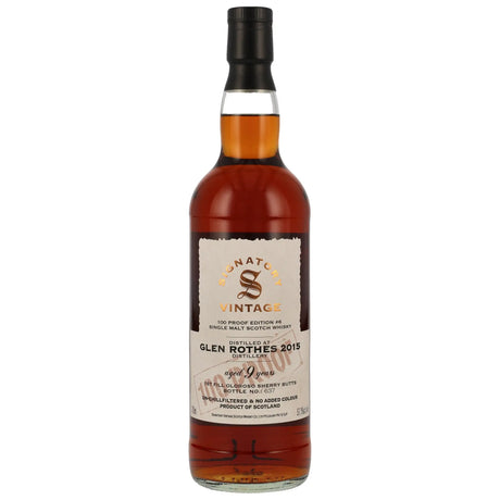 Glenrothes 100 Proof Edition #6 9 Jahre 2015/2024 Signatory Vintage Single Malt Whisky