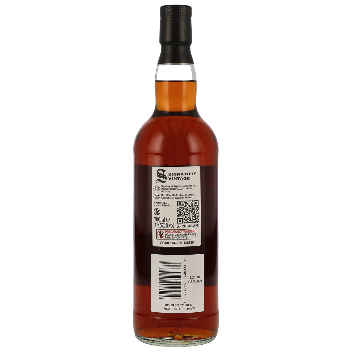 Glenrothes 100 Proof Edition #6 9 Jahre 2015/2024 Signatory Vintage Whisky