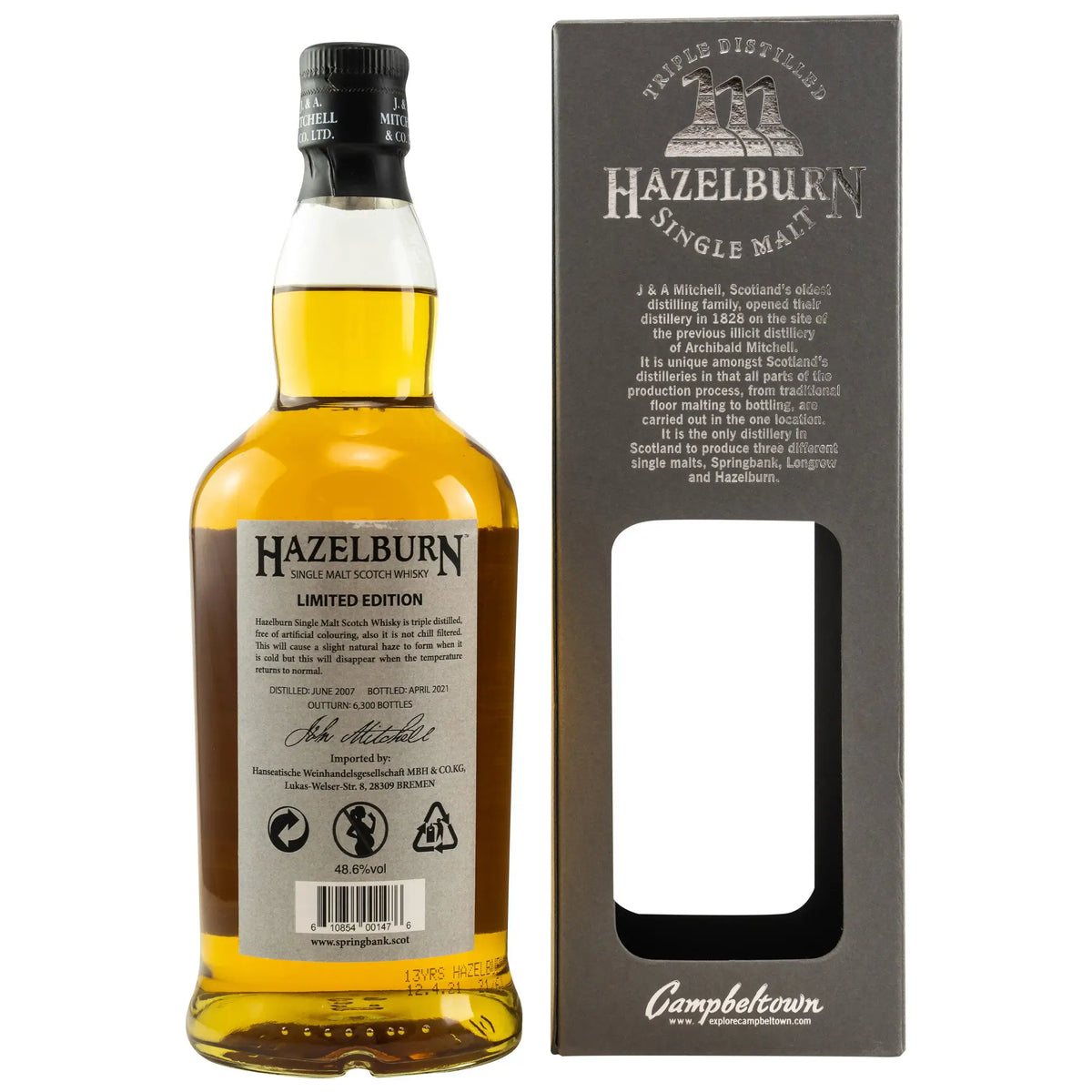 Hazelburn 13 Jahre 2007/2021 Campbeltown Whisky