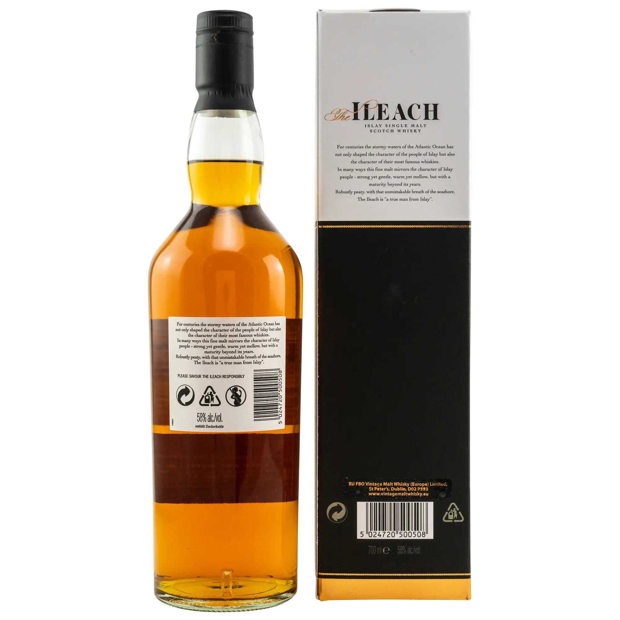 Ileach Cask Strength Peated Islay Single Malt Scotch Whisky