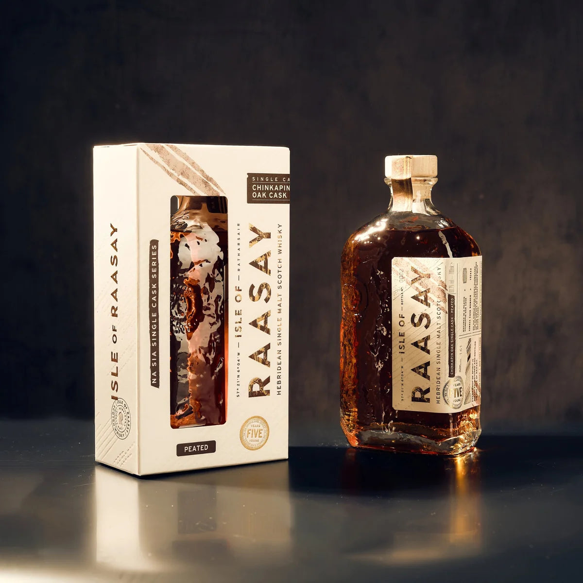 Isle of Raasay Single Cask 5 Jahre Peated Chinkapin Oak Single Malt Scotch Whisky