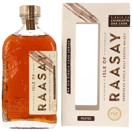 Isle of Raasay Single Cask 5 Jahre Peated Chinkapin Oak Single Malt Scotch Whisky