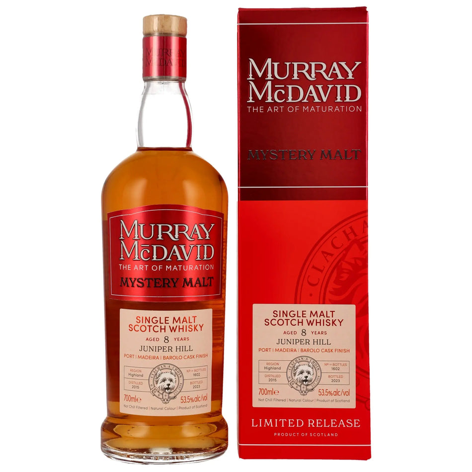 Juniper Hill Mystery Malt 8 Jahre 2015/2023 Single Malt Whisky