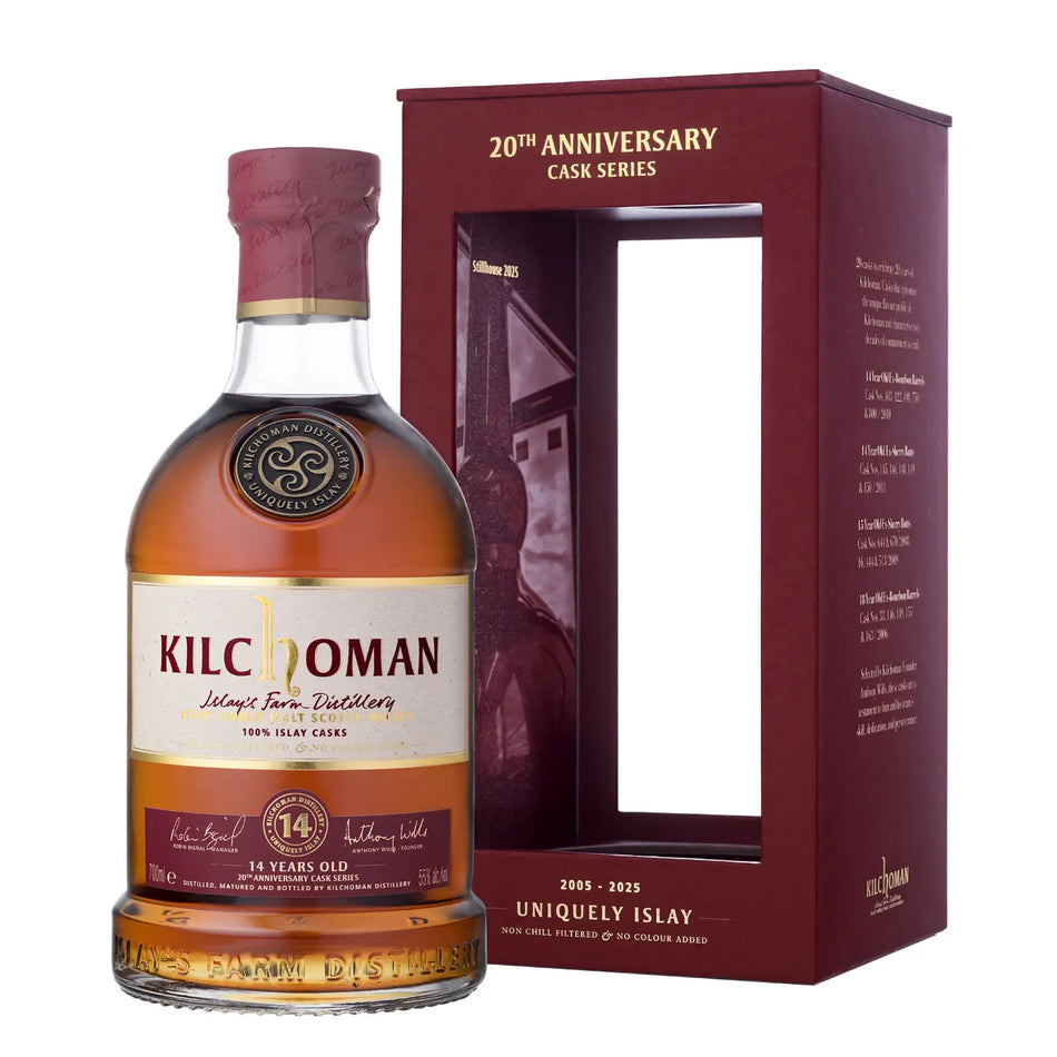 Kilchoman 20th Anniversary Cask Series 100 % Islay Casks 14 Jahre Islay Single Malt Whisky