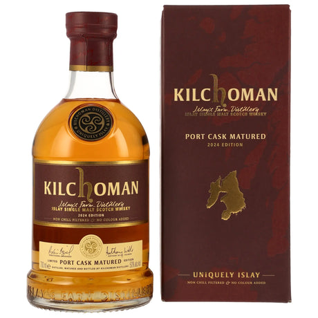 Kilchoman Port Cask Matured 2024 Edition Islay Single Malt Scotch Whisky