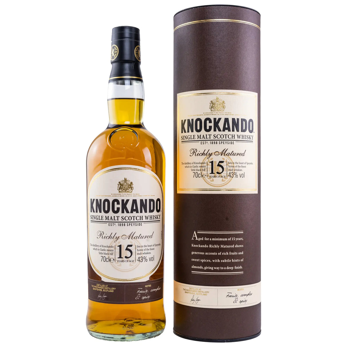 Knockando Richly Matured 15 Jahre Speyside Single Malt Scotch Whisky