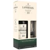 Laphroaig 10 Jahre mit Glas Islay Single Malt Scotch Whisky