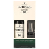 Laphroaig 10 Jahre mit Glas Islay Single Malt Scotch Whisky