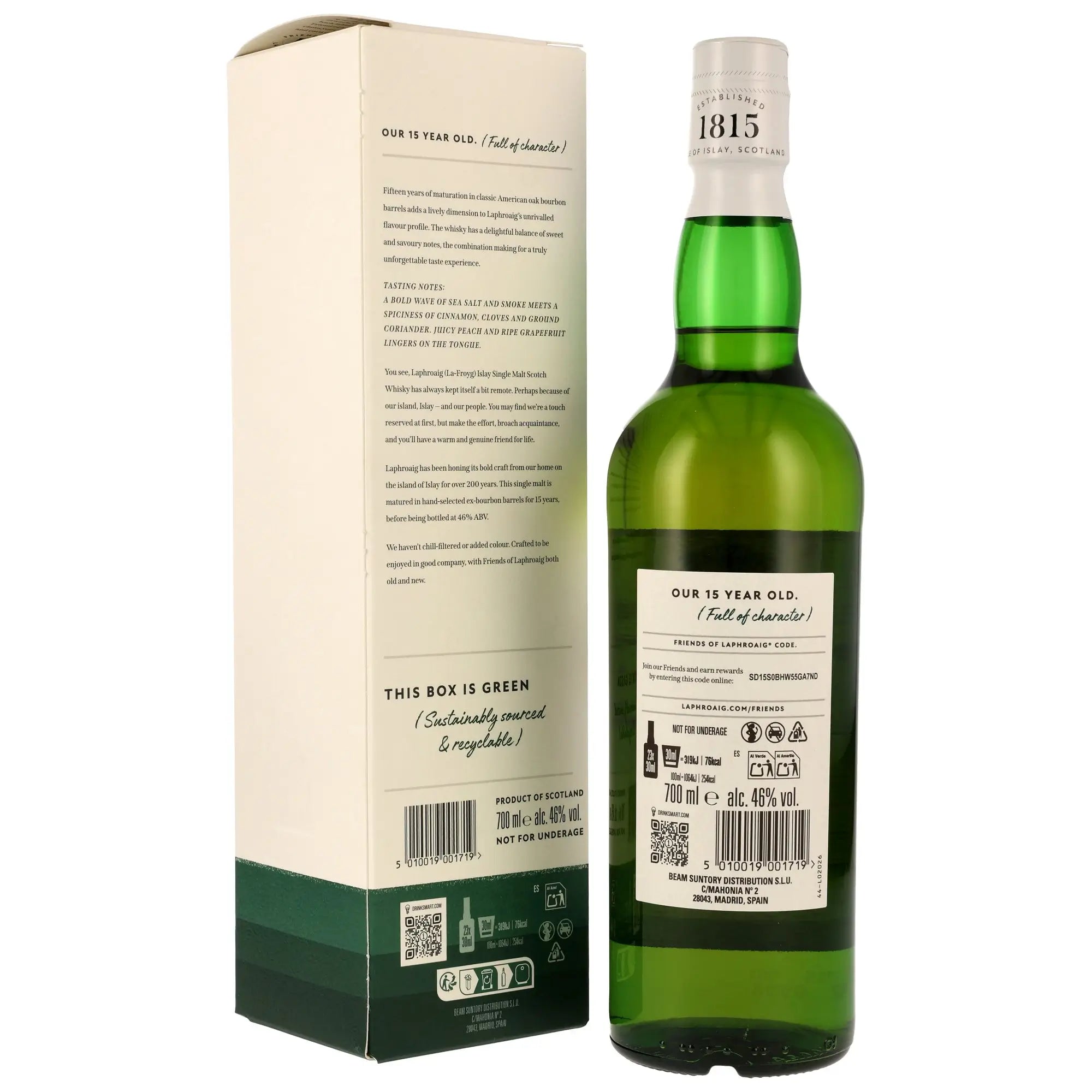 Laphroaig 15 Jahre Islay Single Malt Scotch Whisky