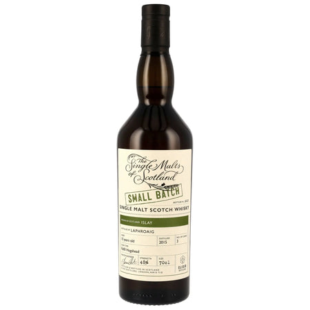 Vorderseite der Whiskyflasche Laphroaig Small Batch 10 Jahre 2015/2025