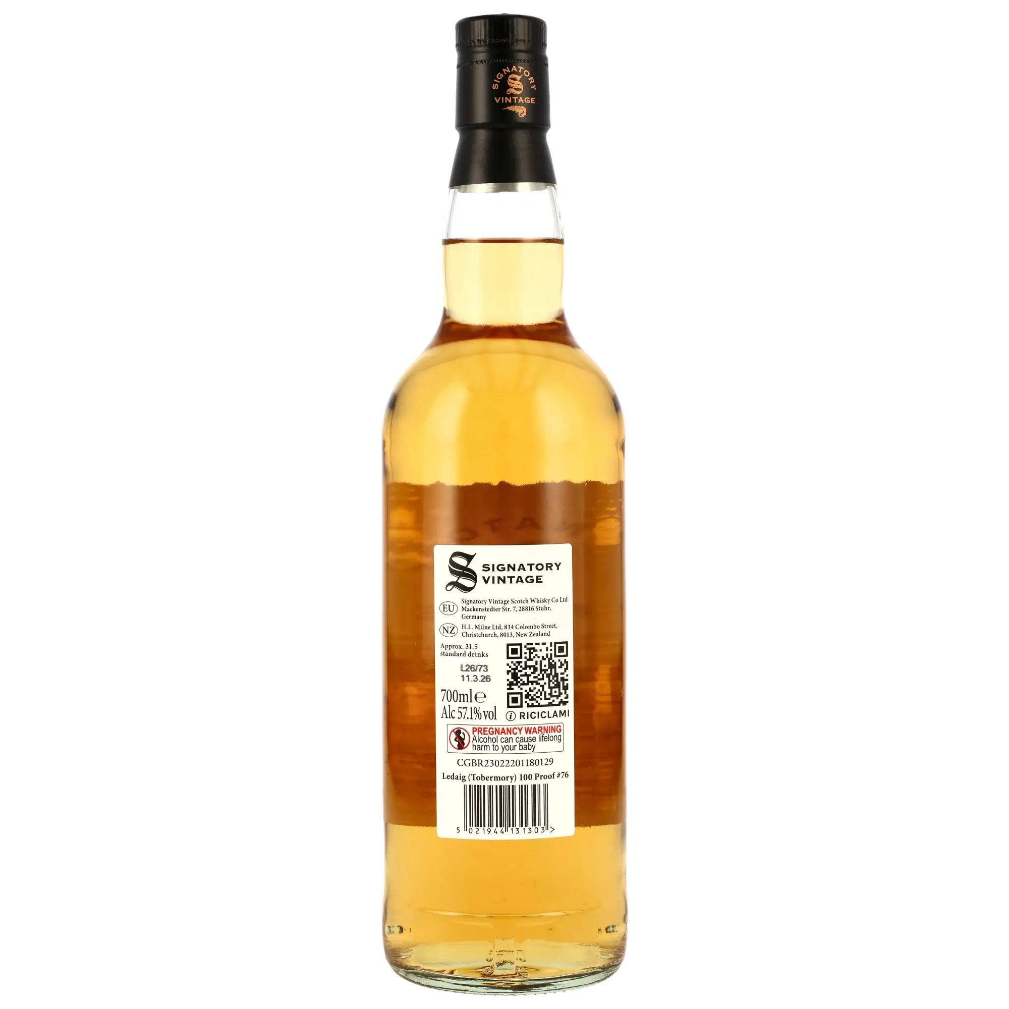 Ledaig Heavily Peated 100 Proof Edition #76 6 Jahre 2020/2026 Single Malt Scotch Whisky
