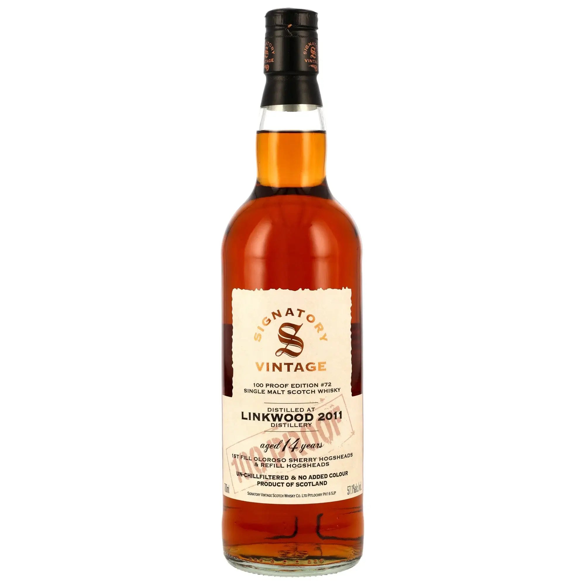Linkwood 100 Proof Edition #72 14 Jahre 2011/2026 Speyside Whisky von Signatory Vintage