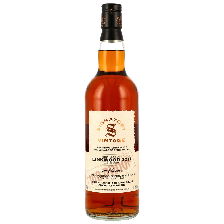 Linkwood 100 Proof Edition #72 14 Jahre 2011/2026 Speyside Whisky von Signatory Vintage