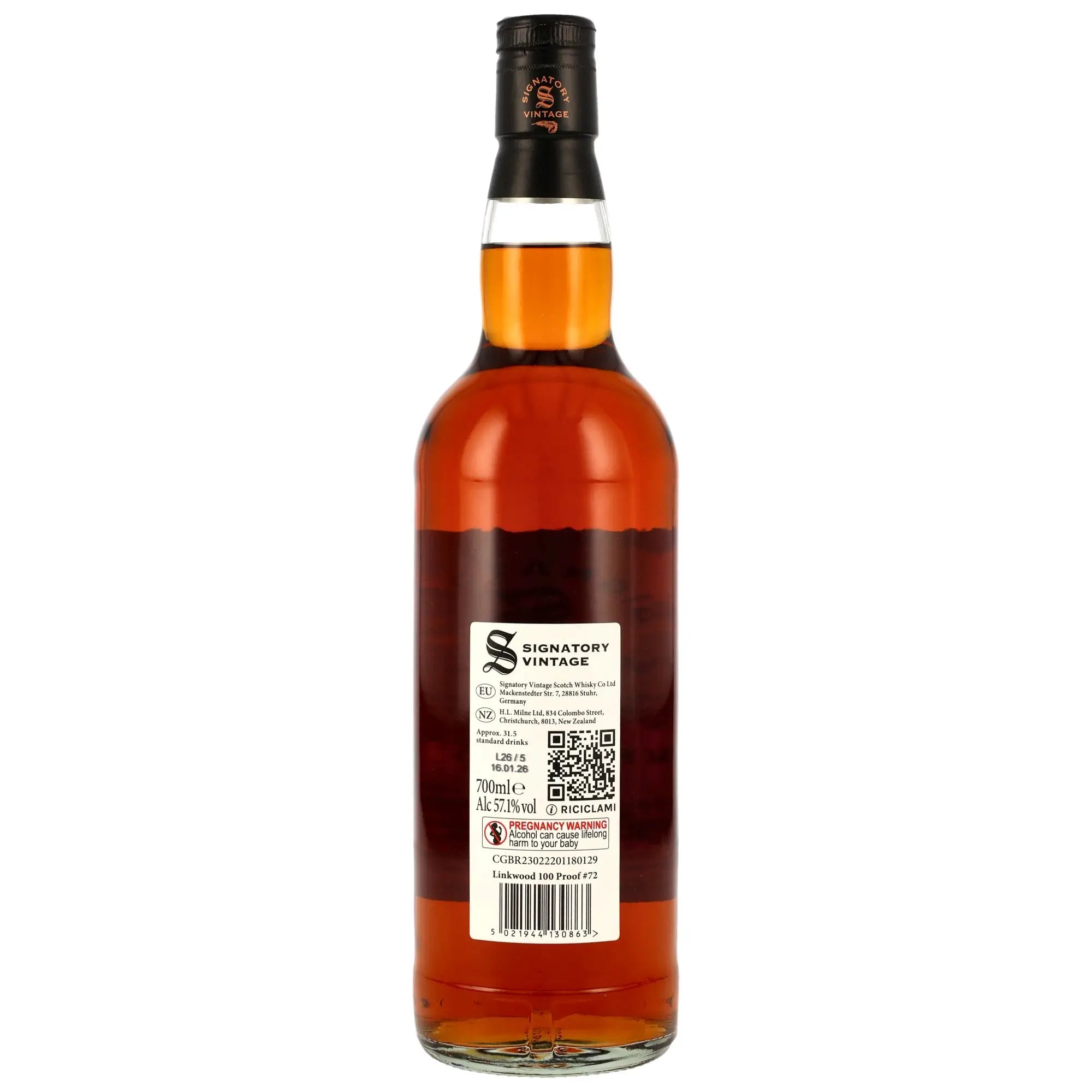Linkwood 100 Proof Edition #72 14 Jahre 2011/2026 Speyside Whisky von Signatory Vintage