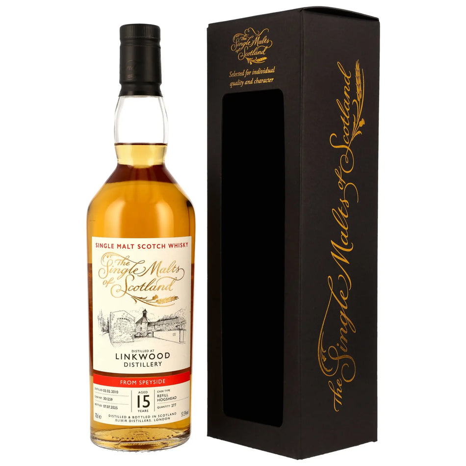 Linkwood The Single Malts of Scotland 15 Jahre 2010/2025 Speyside Whisky
