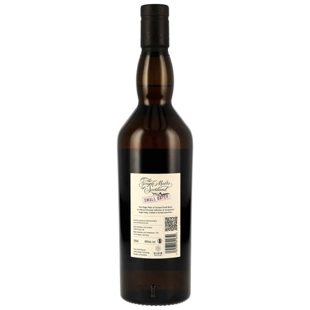 Rückseite der Whiskyflasche Macduff The Single Malts of Scotland Small Batch 11 Jahre 2014/2025