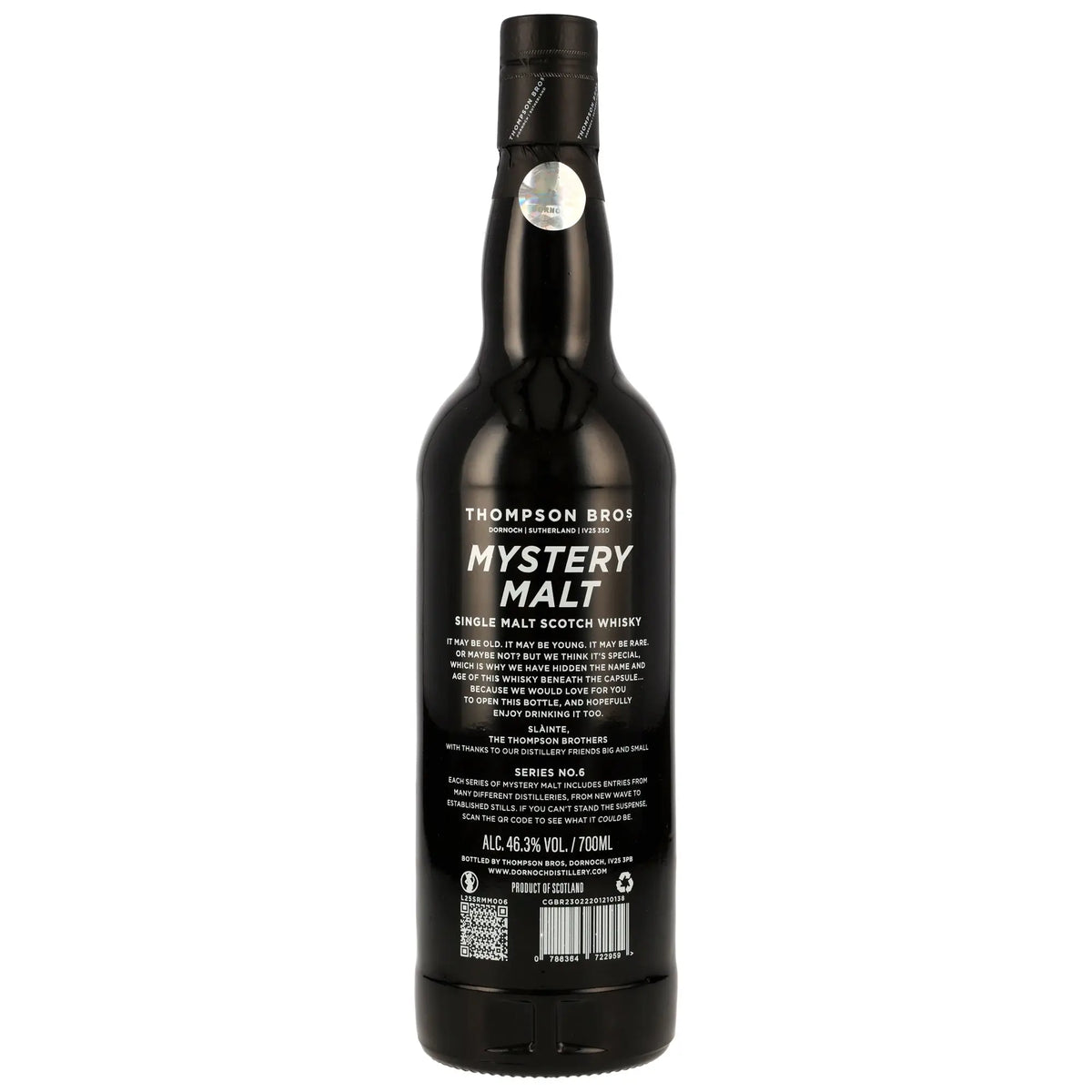 Mystery Malt Series #6 Thompson Bros. Single Malt Whisky