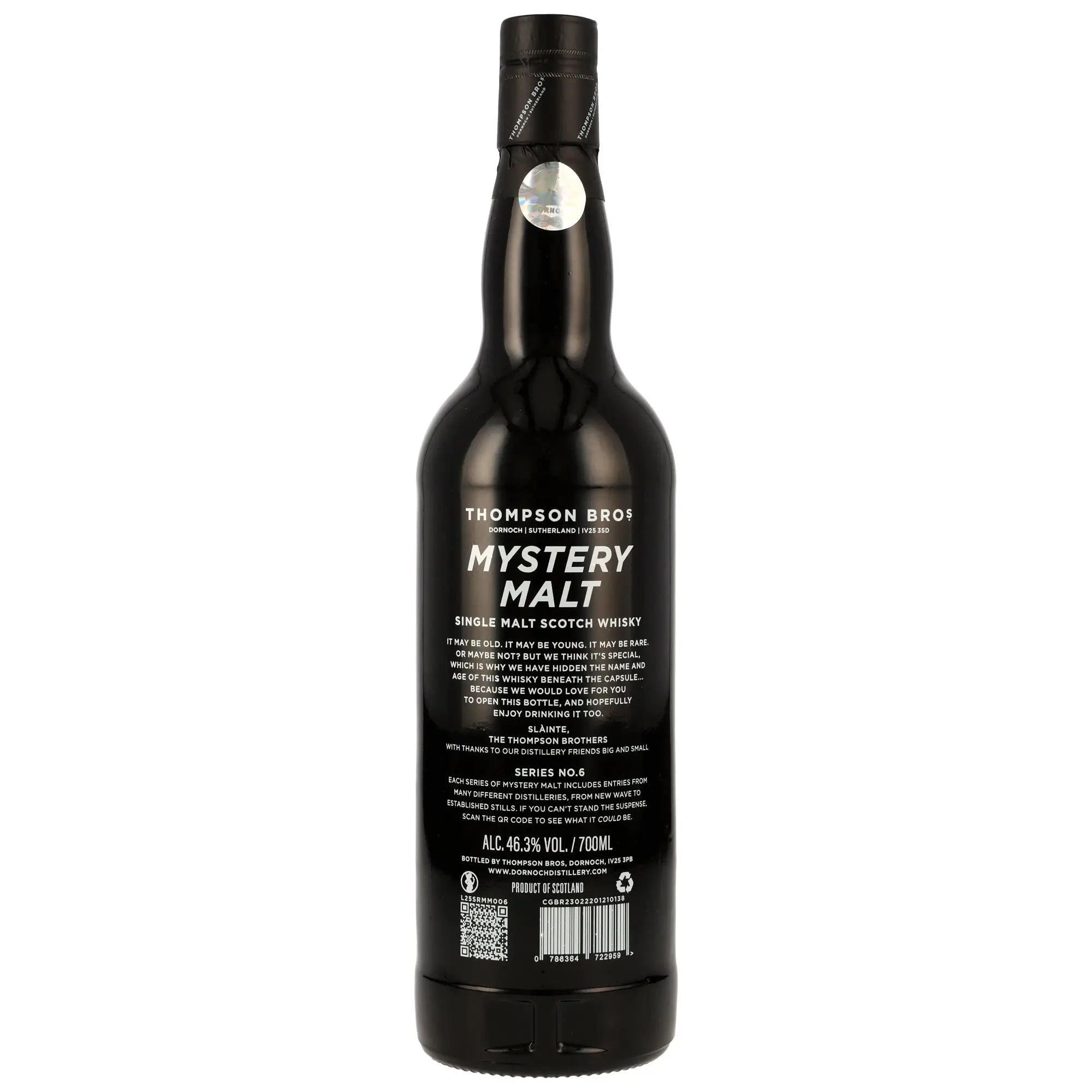 Mystery Malt Series #6 Thompson Bros. Single Malt Whisky