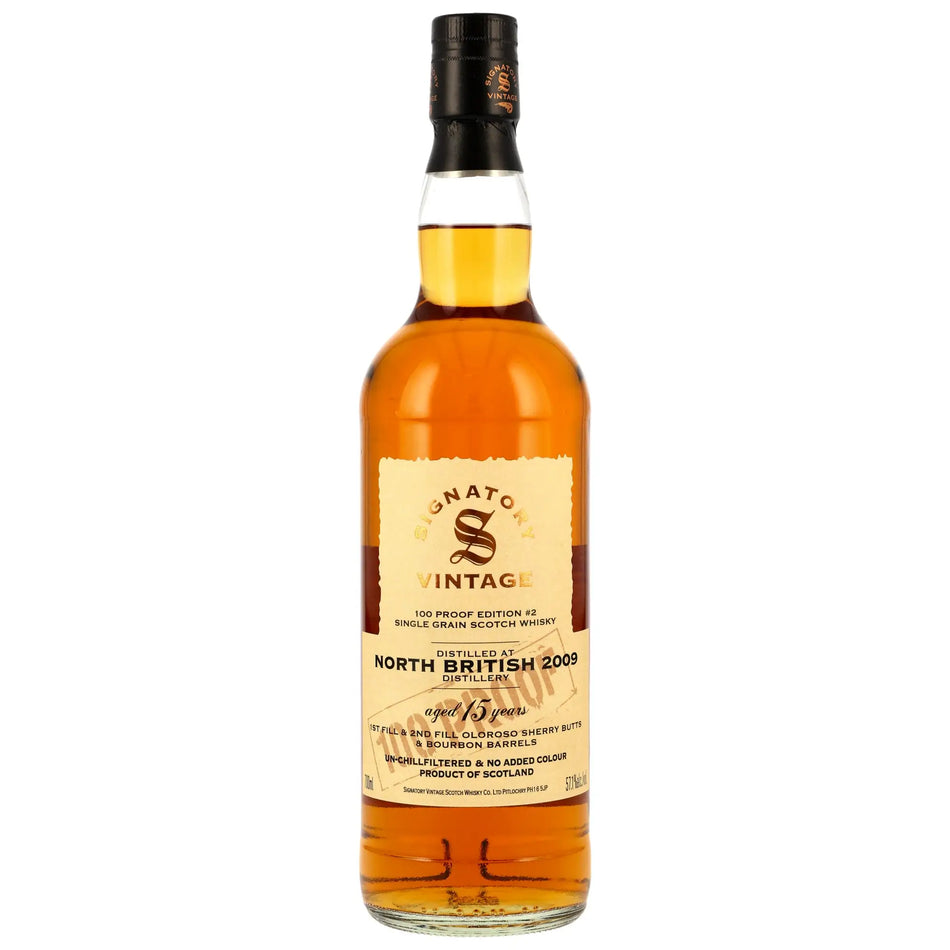 North British 100 Proof Edition #2 15 Jahre 2009/2025 Lowland Single Grain Scotch Whisky