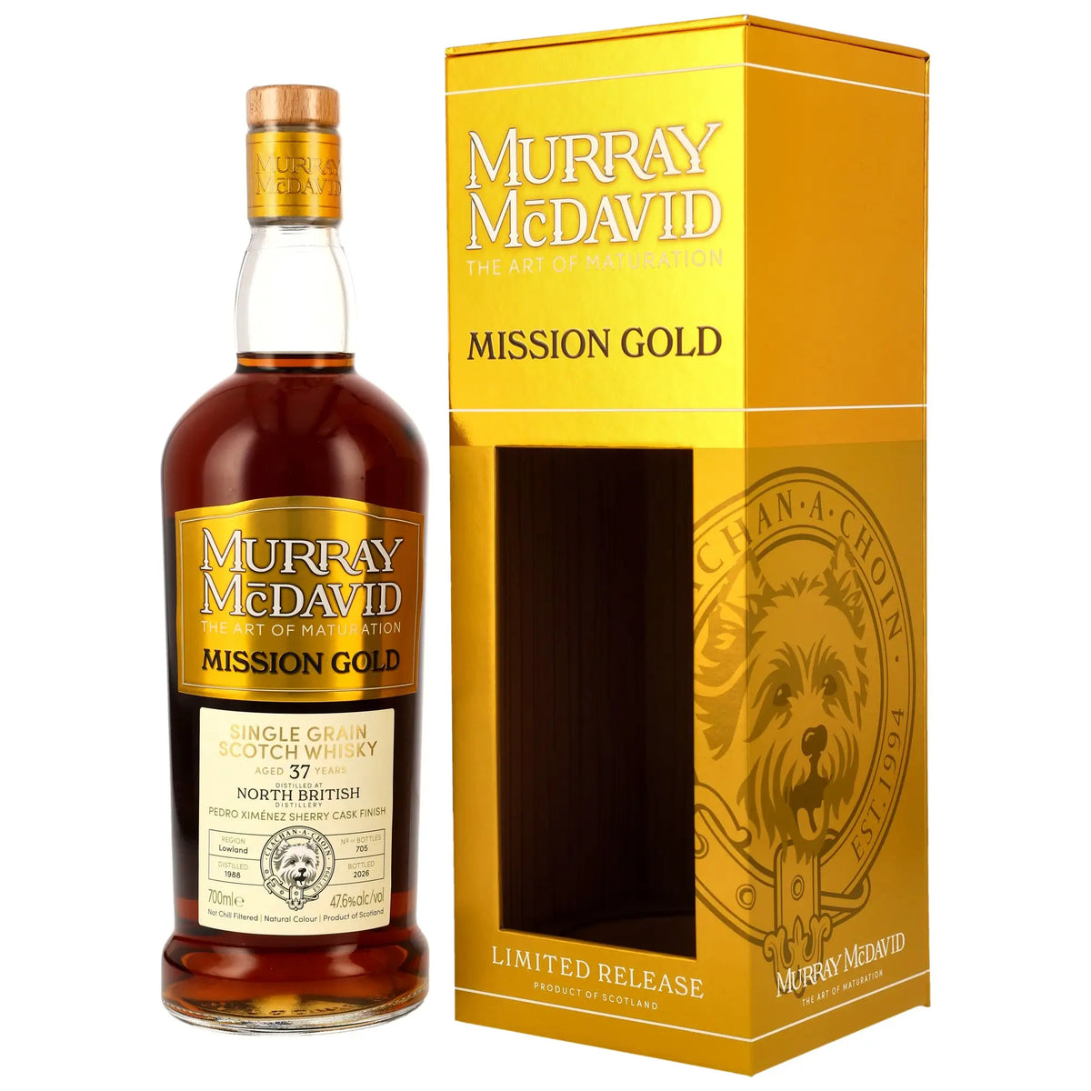 North British Mission Gold 37 Jahre 1988/2026 Lowland Whisky