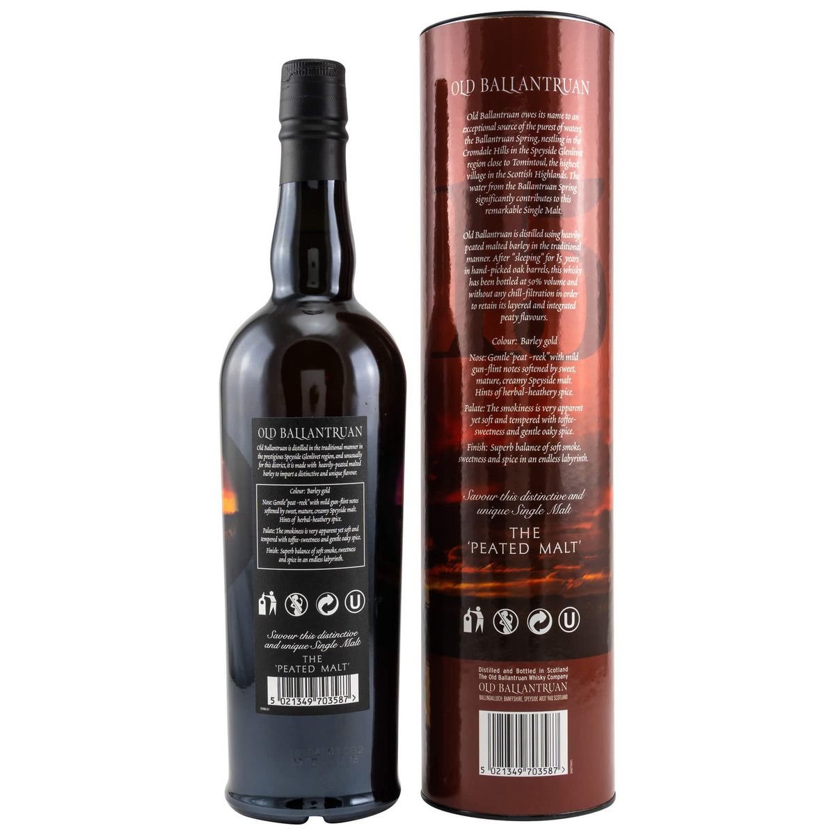 Old Ballantruan 15 Jahre Speyside Single Malt Scotch Whisky