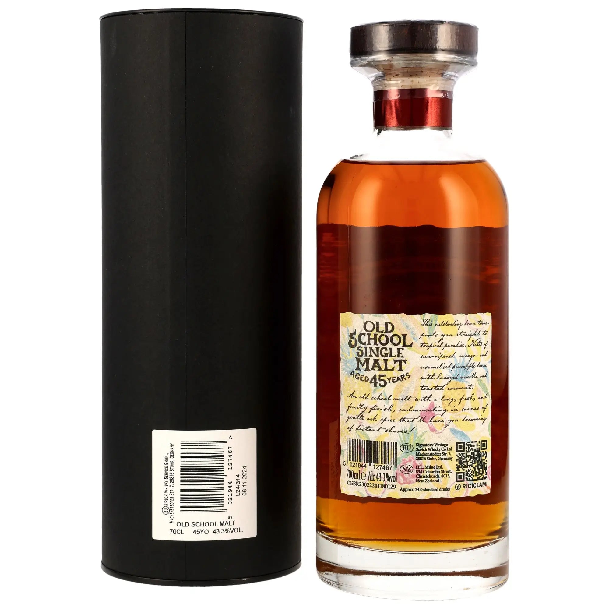 Old School Single Malt 45 Jahre Tropical Fruit Edition Single Malt Scotch Whisky