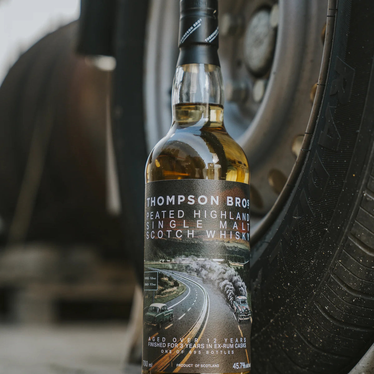 Highland Single Malt Whisky (Peated) Rum Casks Finish 12 Jahre vom unabhängigen Abfüller Thompson Bros.