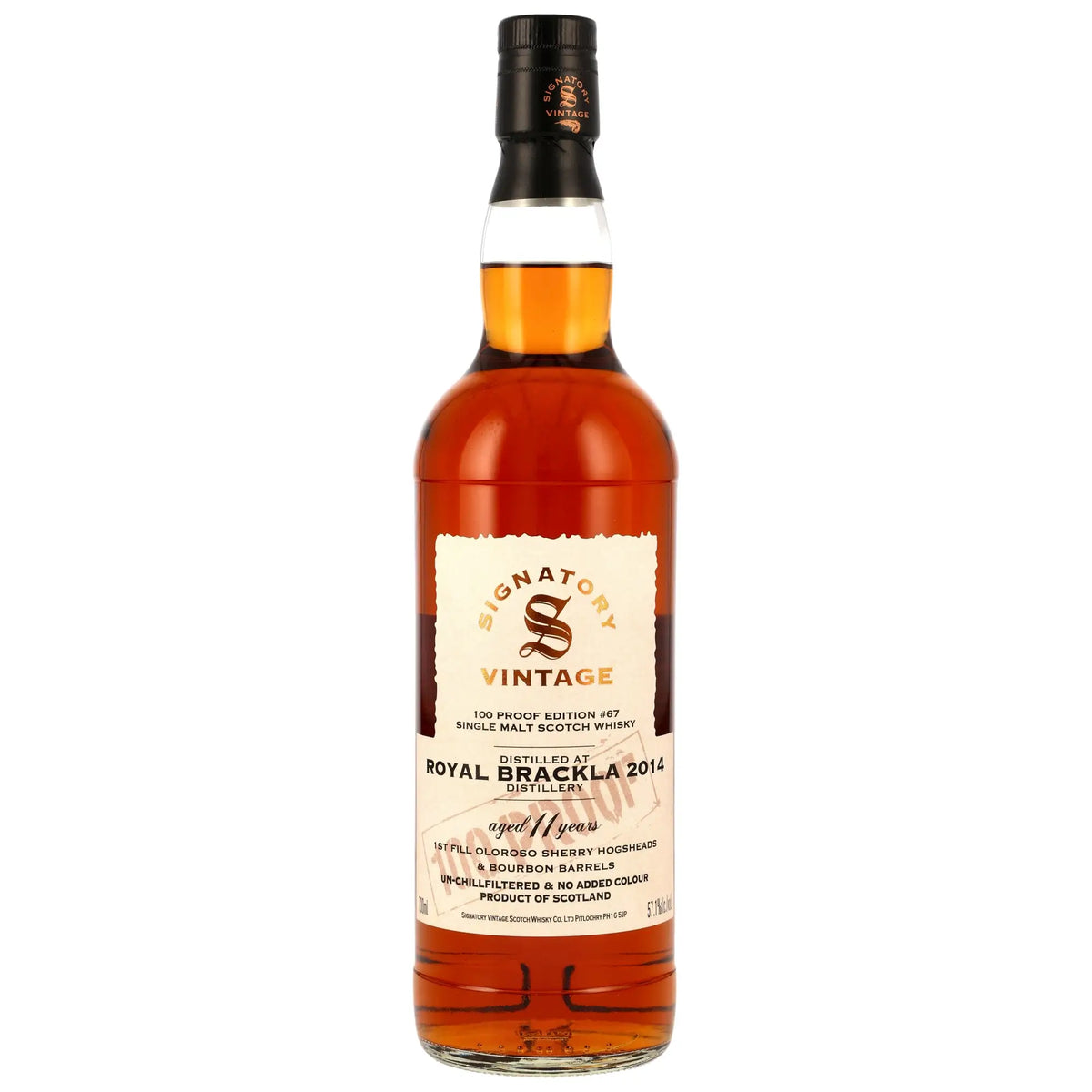 Royal Brackla 100 Proof Edition #67 11 Jahre 2014/2025 Single Malt Whisky