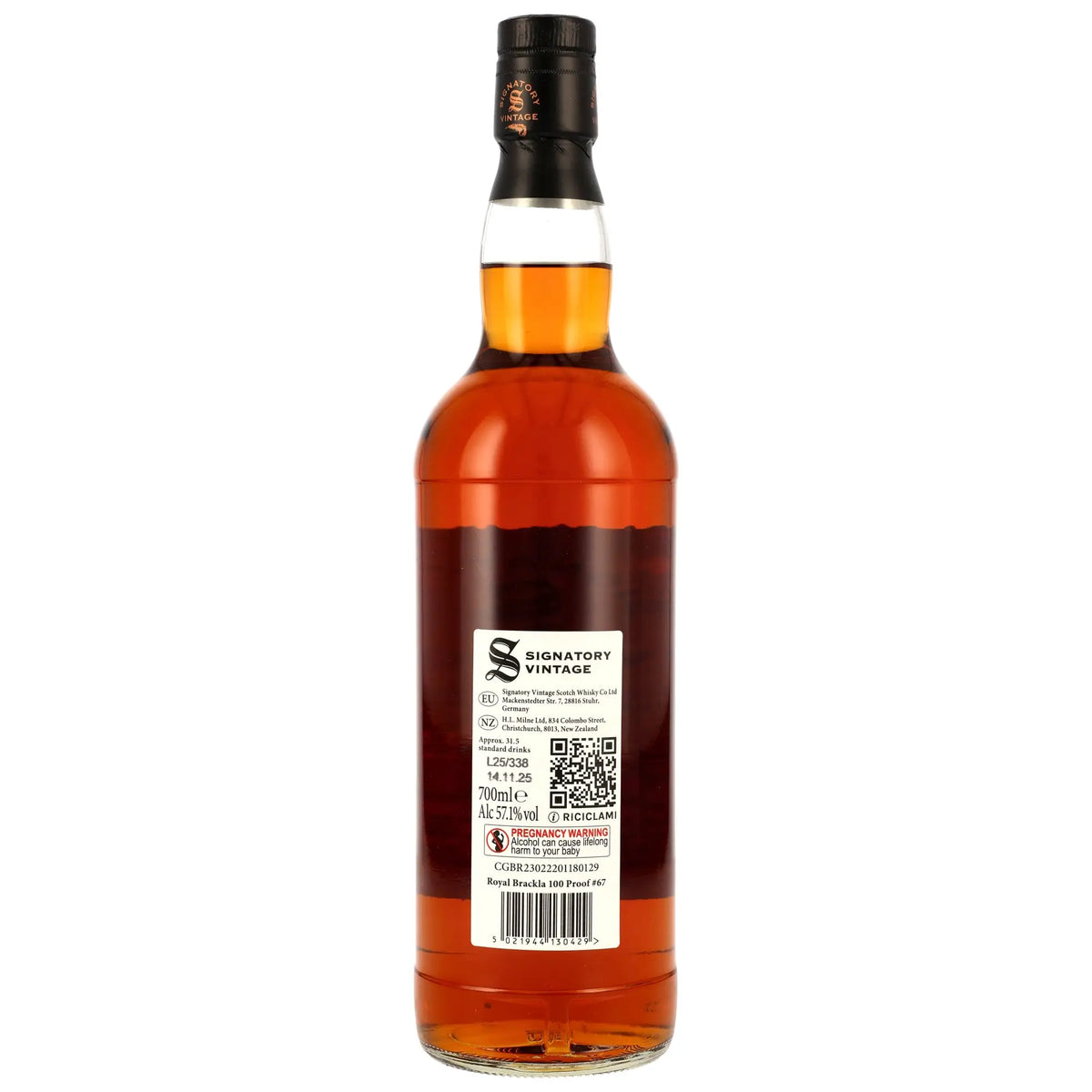 Royal Brackla 100 Proof Edition #67 11 Jahre 2014/2025 Single Malt Whisky